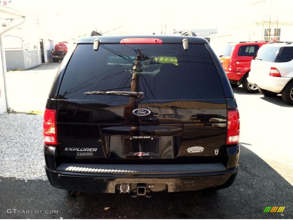 2002 Explorer Limited 4x4 - Black Clearcoat / Midnight Grey photo #6
