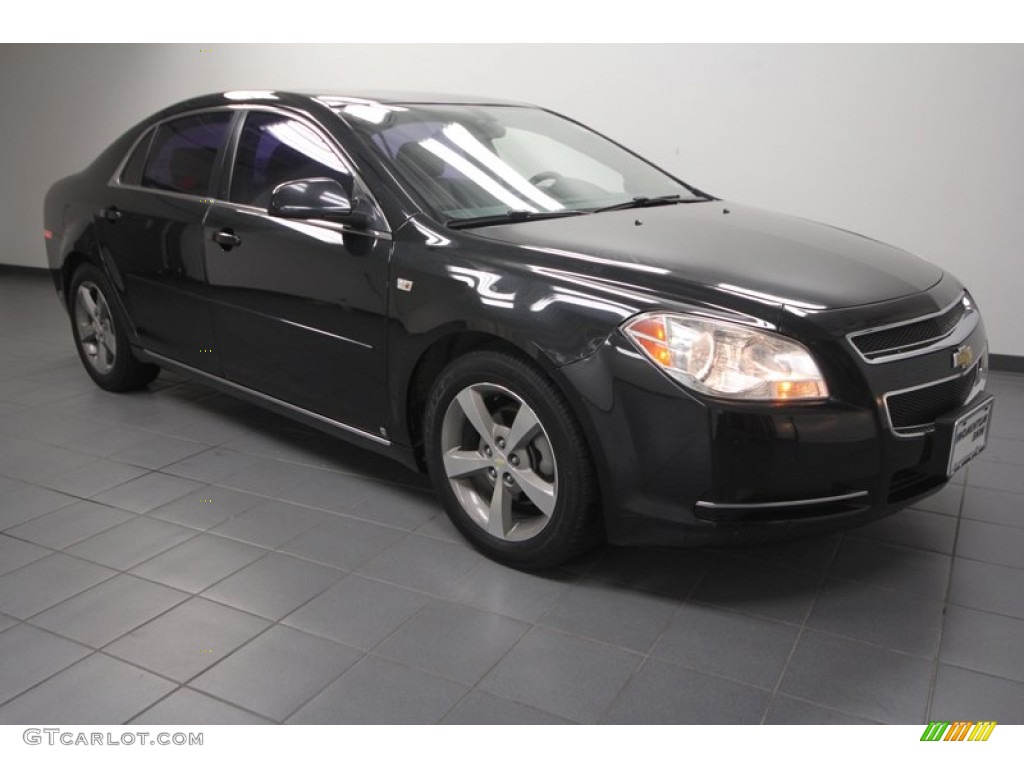 2008 Malibu LT Sedan - Black Granite Metallic / Ebony photo #1