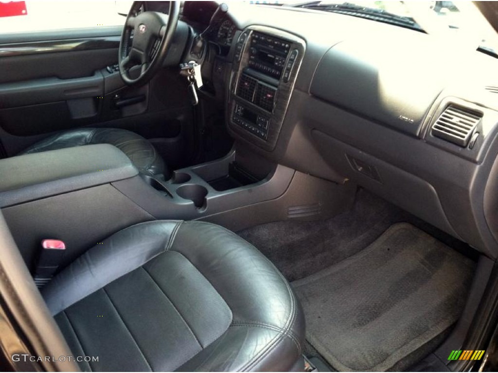 2002 Explorer Limited 4x4 - Black Clearcoat / Midnight Grey photo #21