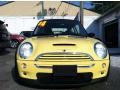 2004 Liquid Yellow Mini Cooper S Hardtop  photo #2