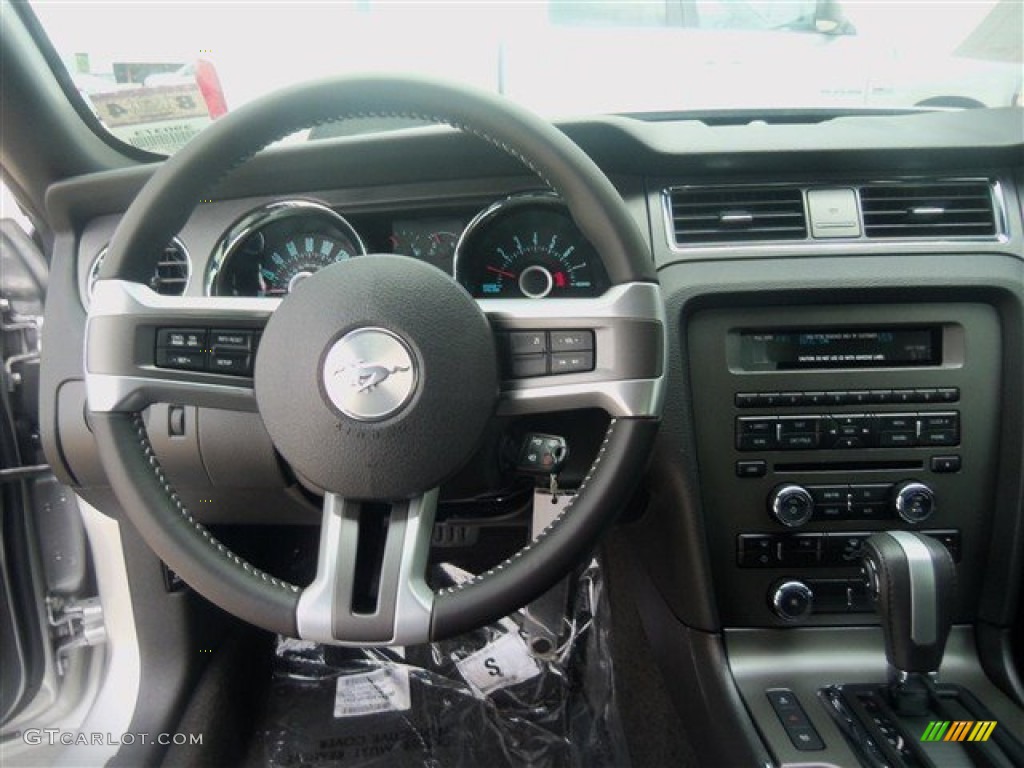 2013 Mustang V6 Coupe - Ingot Silver Metallic / Charcoal Black photo #16