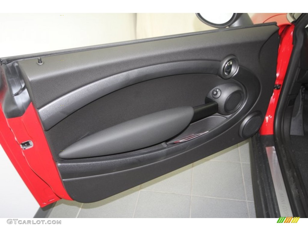 2013 Mini Cooper Hardtop Carbon Black Door Panel Photo #70275361