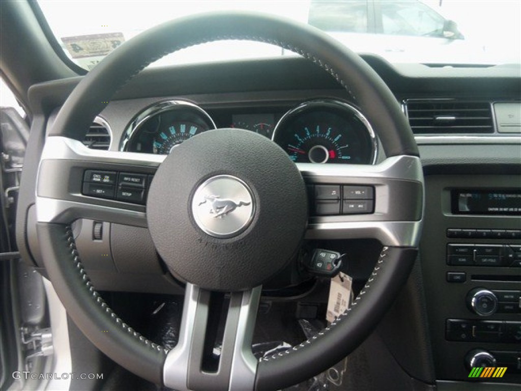 2013 Mustang V6 Coupe - Ingot Silver Metallic / Charcoal Black photo #18