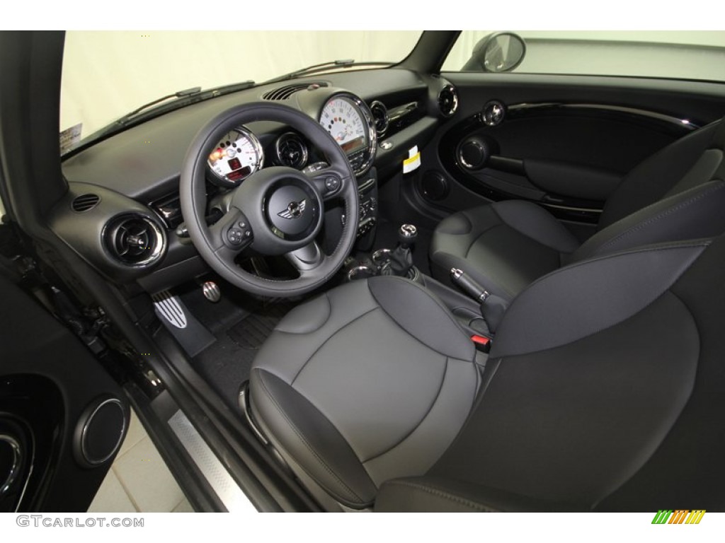 Carbon Black Interior 2013 Mini Cooper S Hardtop Photo #70275970