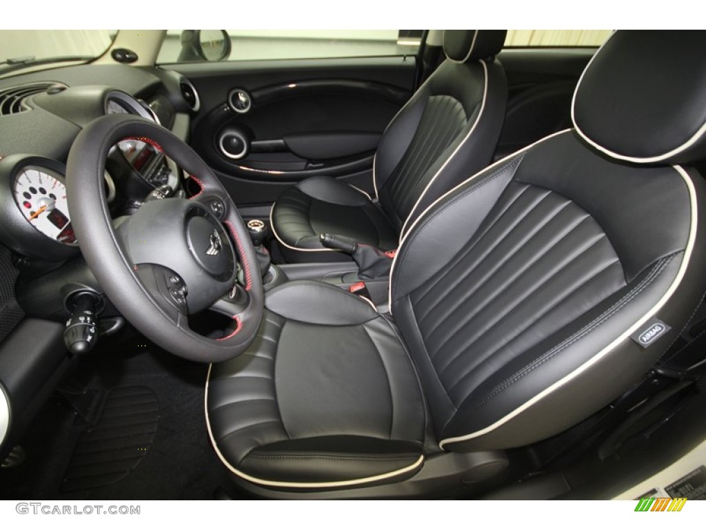 Carbon Black Lounge Leather Interior 2013 Mini Cooper S Hardtop Photo #70276108