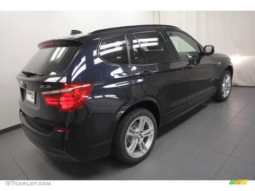 2013 X3 xDrive 35i - Carbon Black Metallic / Black photo #7