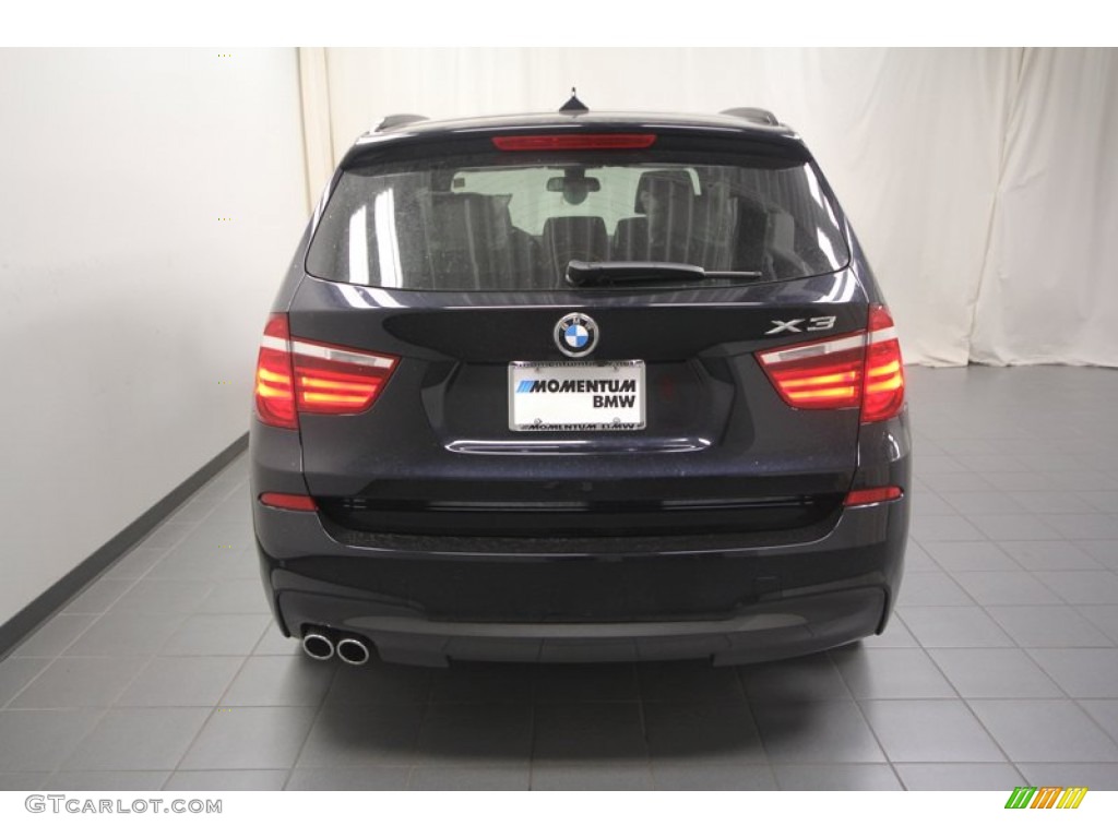 2013 X3 xDrive 35i - Carbon Black Metallic / Black photo #8