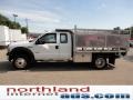 Oxford White - F550 Super Duty XL SuperCab 4x4 Utility Truck Photo No. 5