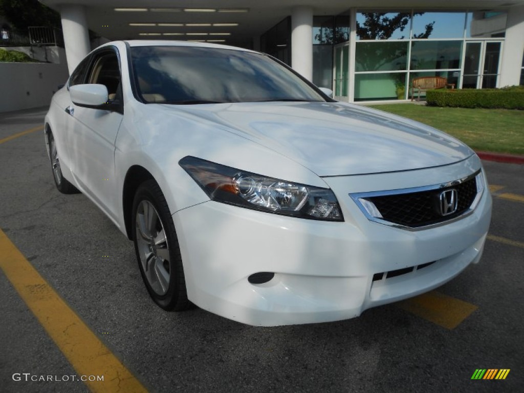 2009 Accord EX-L Coupe - Taffeta White / Ivory photo #1