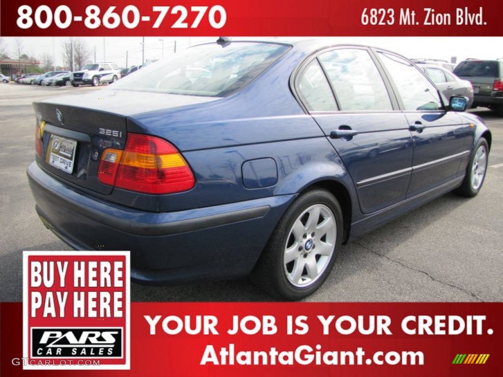 2004 3 Series 325i Sedan - Mystic Blue Metallic / Sand photo #3