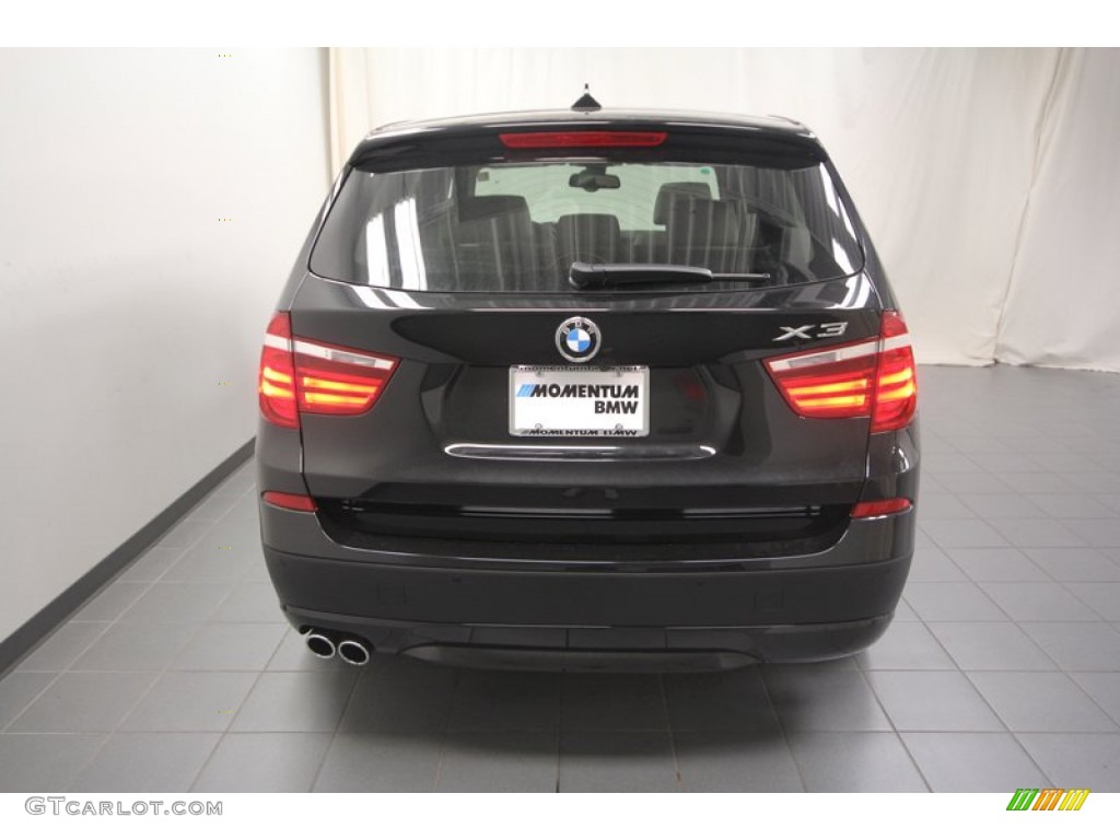 2013 X3 xDrive 28i - Black Sapphire Metallic / Oyster photo #9