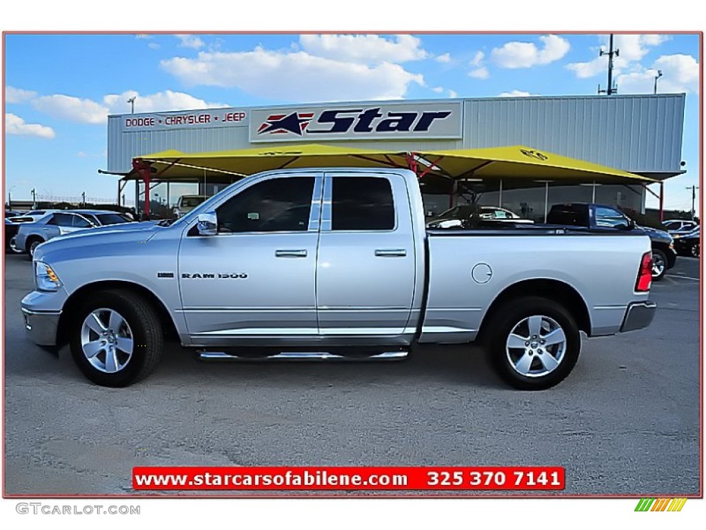 2011 Ram 1500 Big Horn Quad Cab - Bright Silver Metallic / Dark Slate Gray/Medium Graystone photo #2