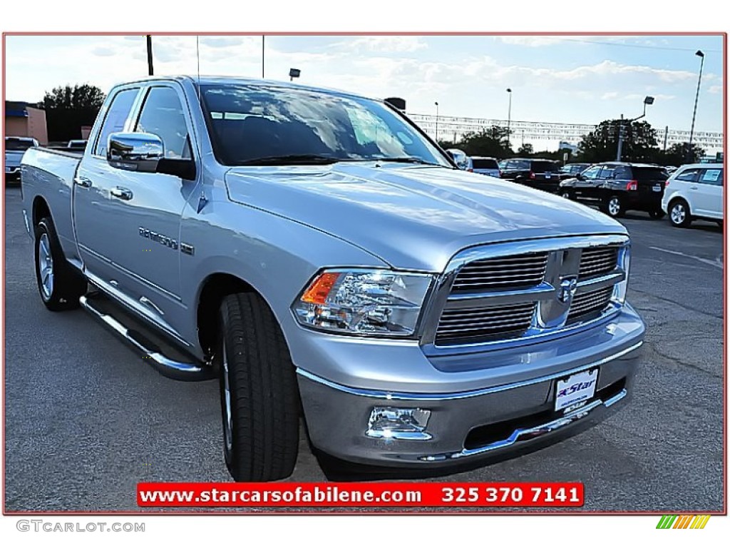 2011 Ram 1500 Big Horn Quad Cab - Bright Silver Metallic / Dark Slate Gray/Medium Graystone photo #12