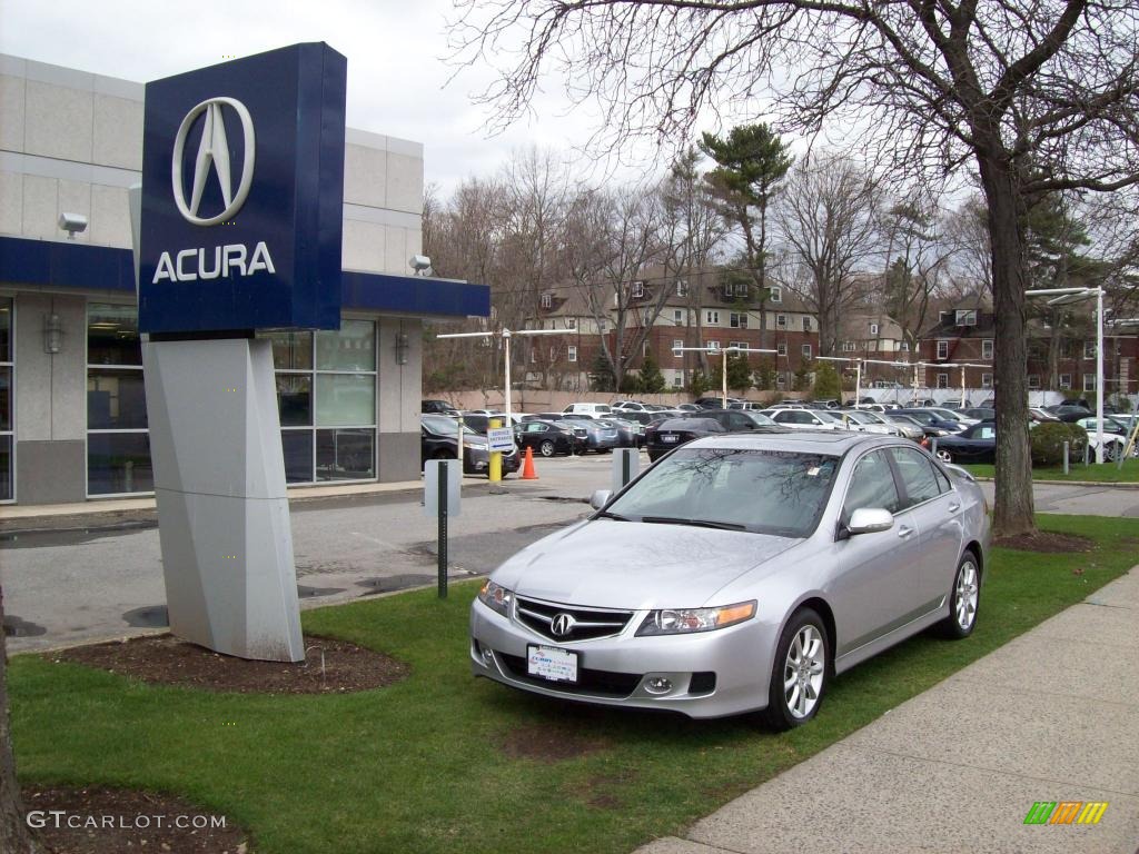 2006 TSX Sedan - Alabaster Silver Metallic / Quartz Gray photo #1