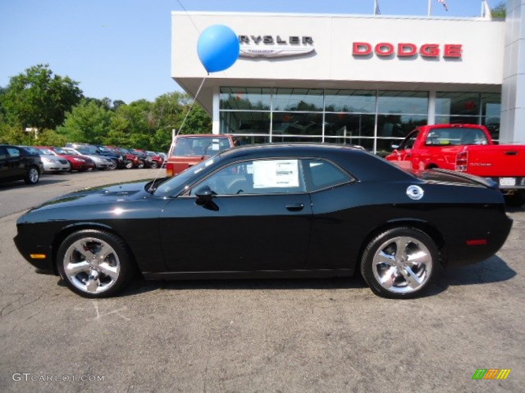 2013 Challenger R/T - Pitch Black / Dark Slate Gray photo #2