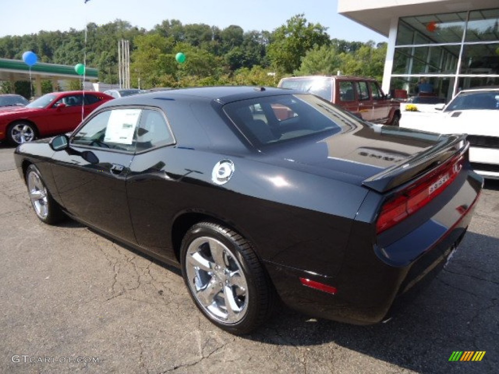 2013 Challenger R/T - Pitch Black / Dark Slate Gray photo #3