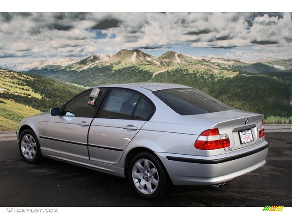 2003 3 Series 325xi Sedan - Titanium Silver Metallic / Black photo #2