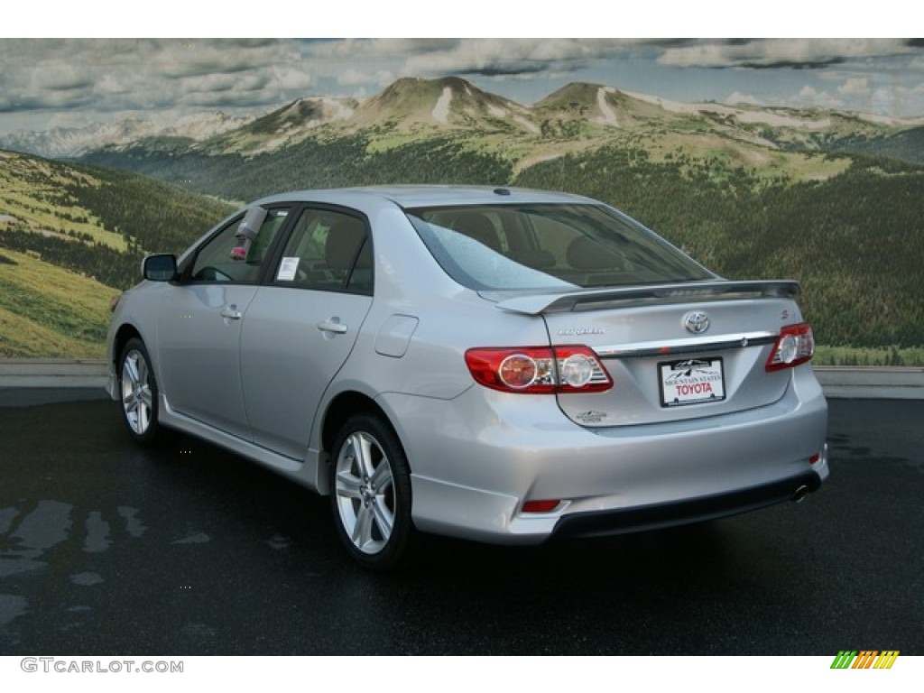 2013 Corolla S - Classic Silver Metallic / Dark Charcoal photo #2