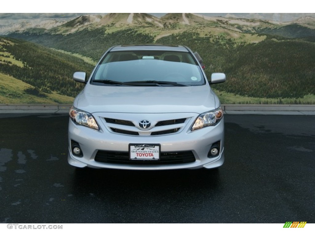 2013 Corolla S - Classic Silver Metallic / Dark Charcoal photo #3