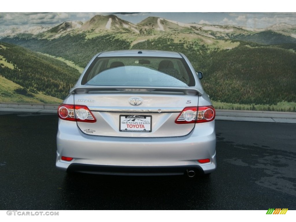 2013 Corolla S - Classic Silver Metallic / Dark Charcoal photo #4