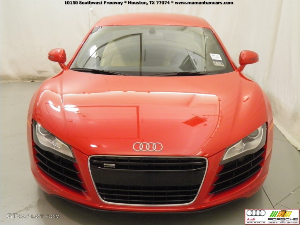 2010 R8 4.2 FSI quattro - Brilliant Red / Fine Nappa Luxor Beige Leather photo #20