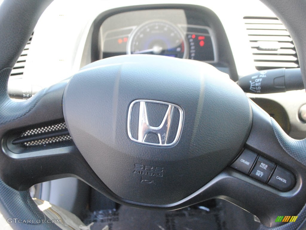 2008 Honda Civic LX Sedan Gray Steering Wheel Photo #70288408
