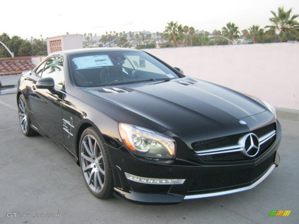 Black 2013 Mercedes-Benz SL 63 AMG Roadster Exterior Photo #70289211