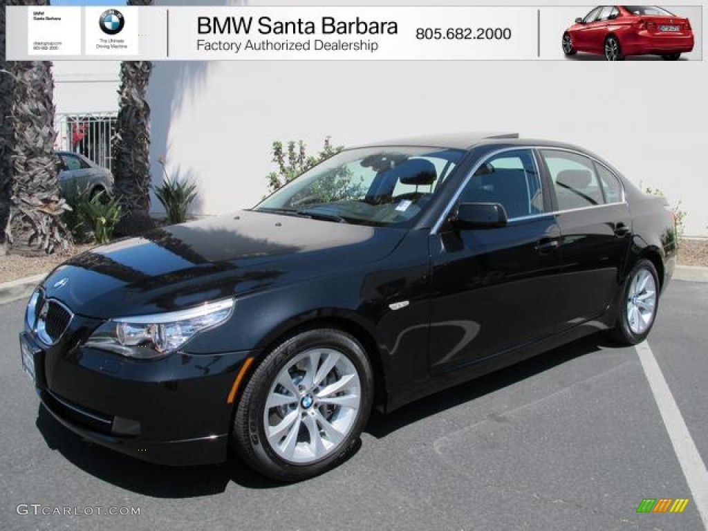 2010 5 Series 535i Sedan - Black Sapphire Metallic / Black photo #1