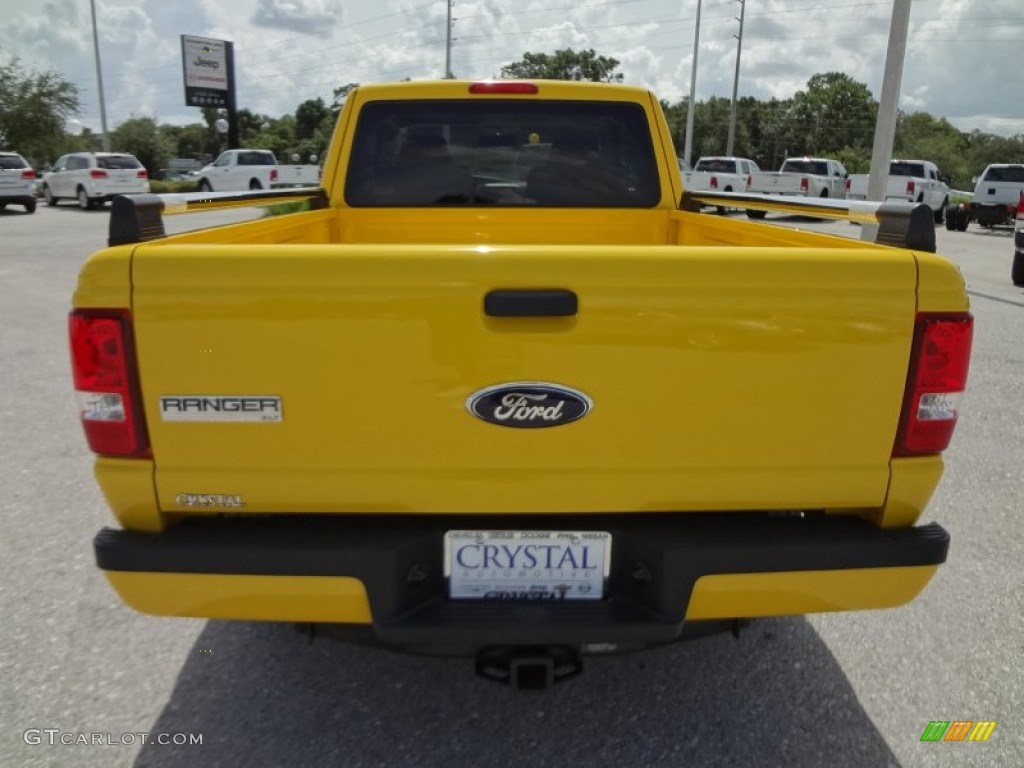 2006 Ranger XLT SuperCab - Screaming Yellow / Medium Dark Flint photo #7