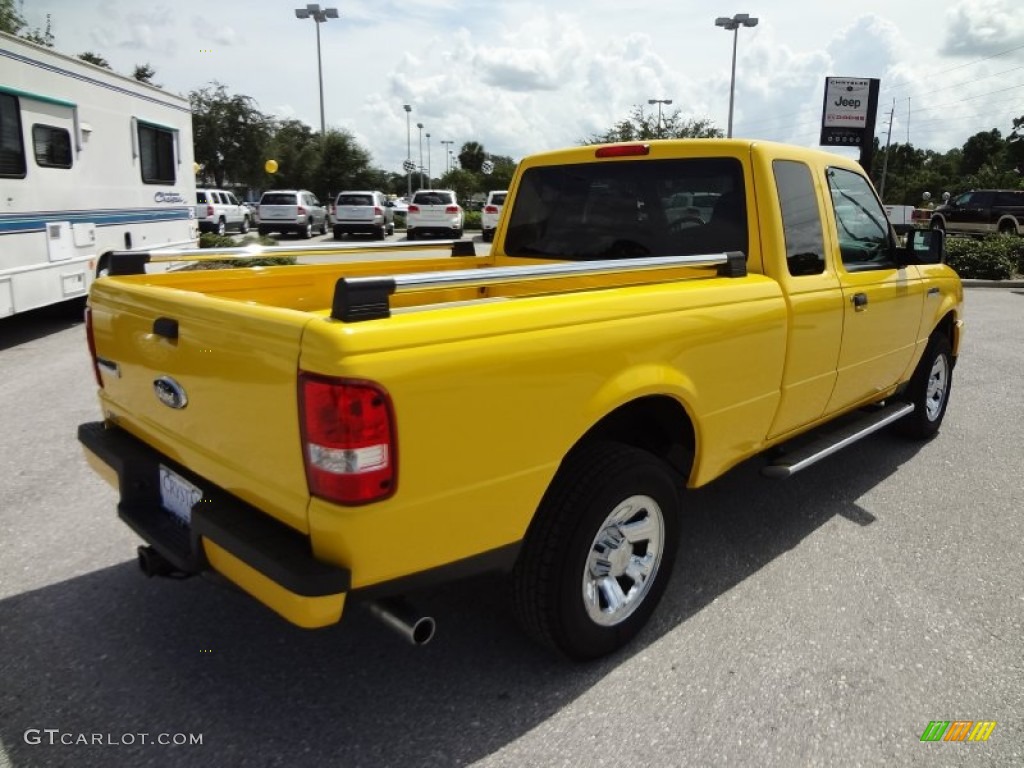 2006 Ranger XLT SuperCab - Screaming Yellow / Medium Dark Flint photo #8
