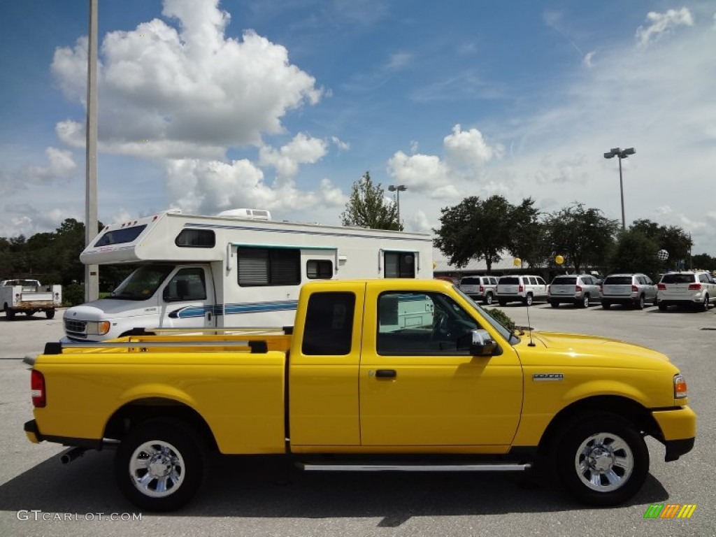 2006 Ranger XLT SuperCab - Screaming Yellow / Medium Dark Flint photo #9