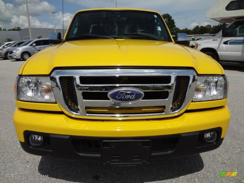2006 Ranger XLT SuperCab - Screaming Yellow / Medium Dark Flint photo #13