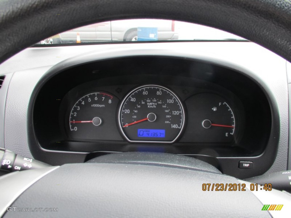 2009 Elantra GLS Sedan - Quicksilver / Gray photo #13