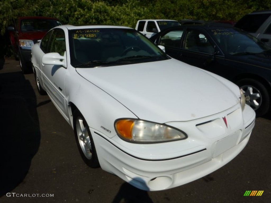 2000 Grand Am GT Coupe - Arctic White / Dark Taupe photo #1