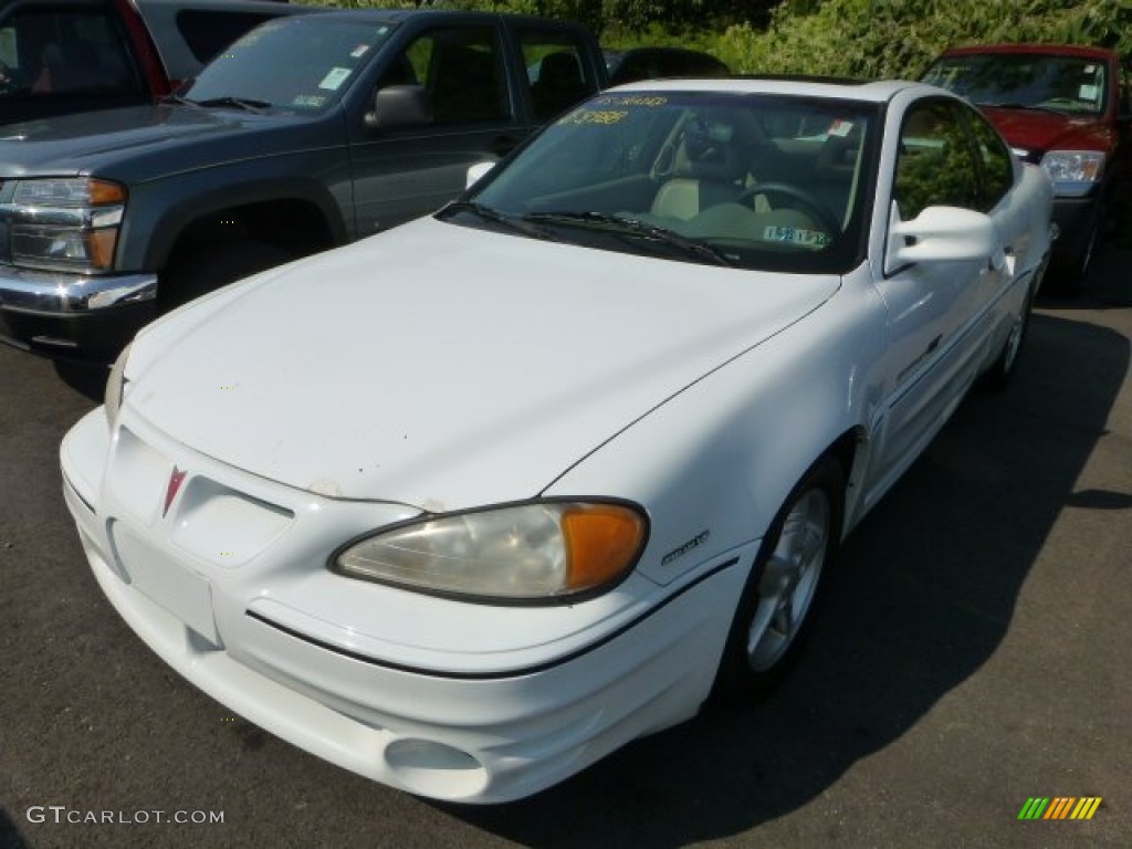 2000 Grand Am GT Coupe - Arctic White / Dark Taupe photo #4