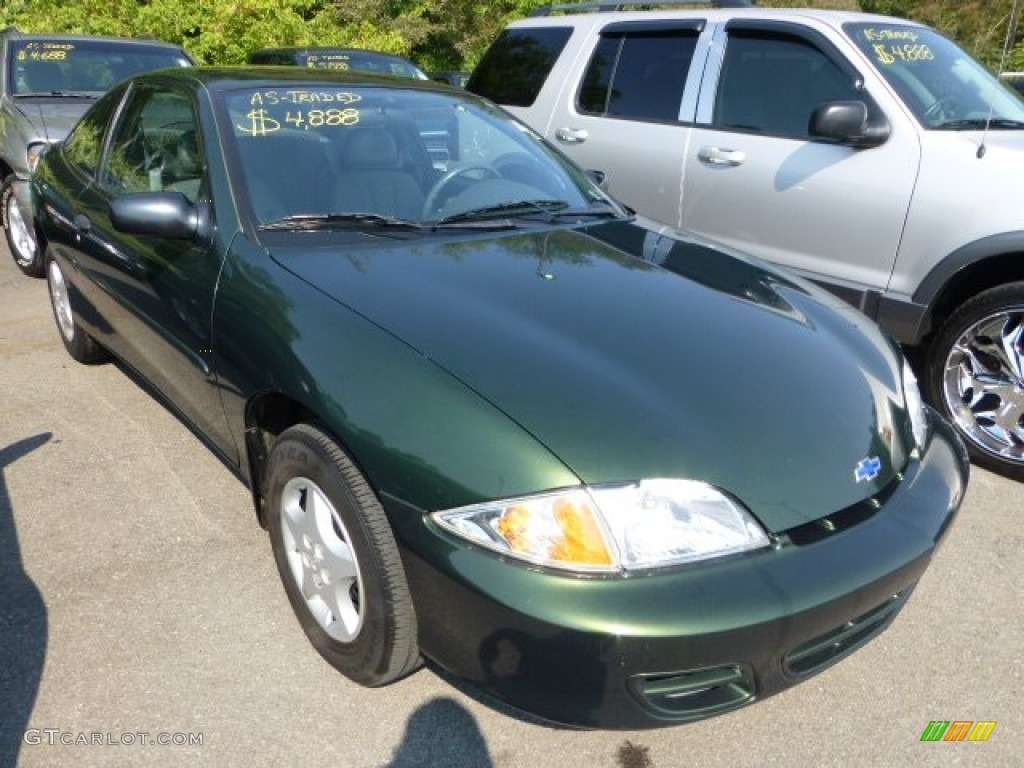 2001 Dark Colorado Green Metallic Chevrolet Cavalier Coupe
