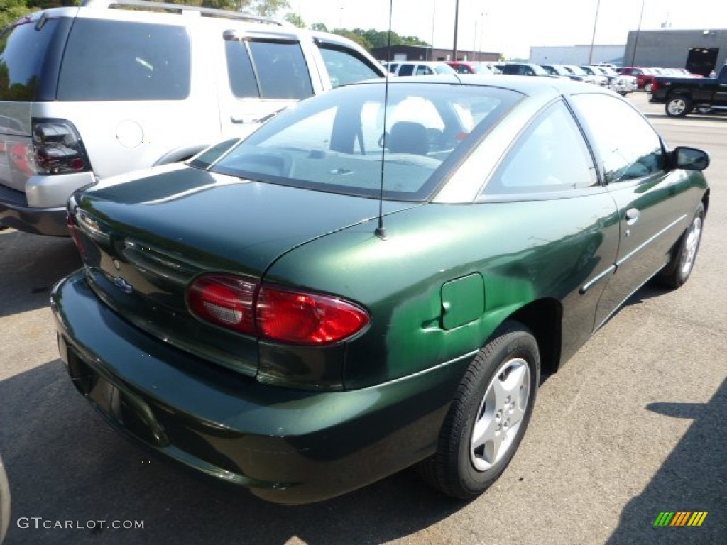 2001 Cavalier Coupe - Dark Colorado Green Metallic / Graphite photo #2