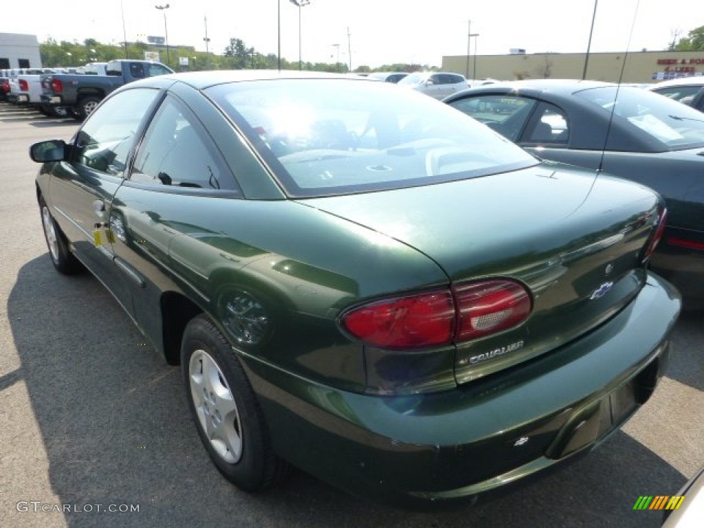 2001 Cavalier Coupe - Dark Colorado Green Metallic / Graphite photo #3