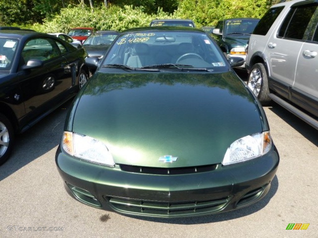 2001 Cavalier Coupe - Dark Colorado Green Metallic / Graphite photo #5