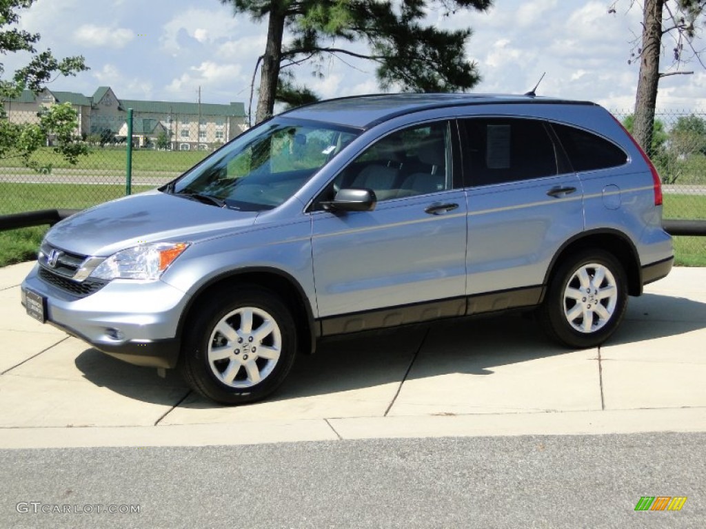 2011 CR-V SE 4WD - Glacier Blue Metallic / Gray photo #9