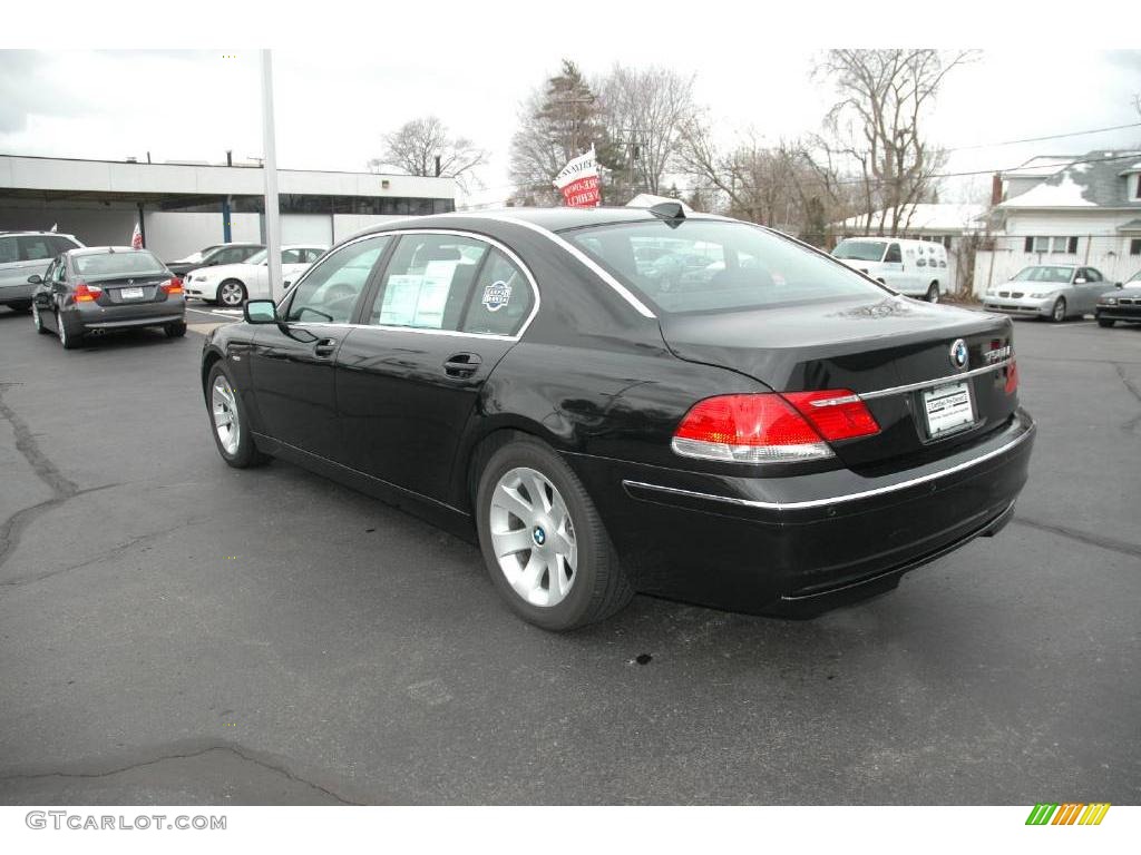 2006 7 Series 750Li Sedan - Black Sapphire Metallic / Black Nasca Leather photo #3