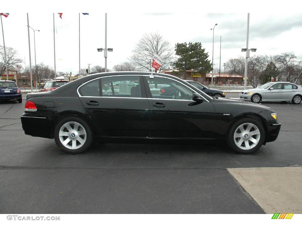 2006 7 Series 750Li Sedan - Black Sapphire Metallic / Black Nasca Leather photo #6