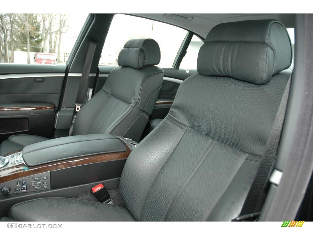 2006 7 Series 750Li Sedan - Black Sapphire Metallic / Black Nasca Leather photo #12