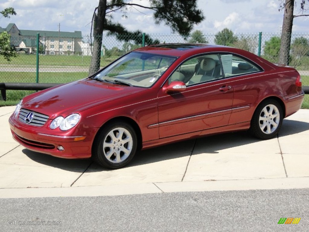 Firemist Red Metallic 2004 Mercedes-Benz CLK 320 Coupe Exterior Photo #70294520
