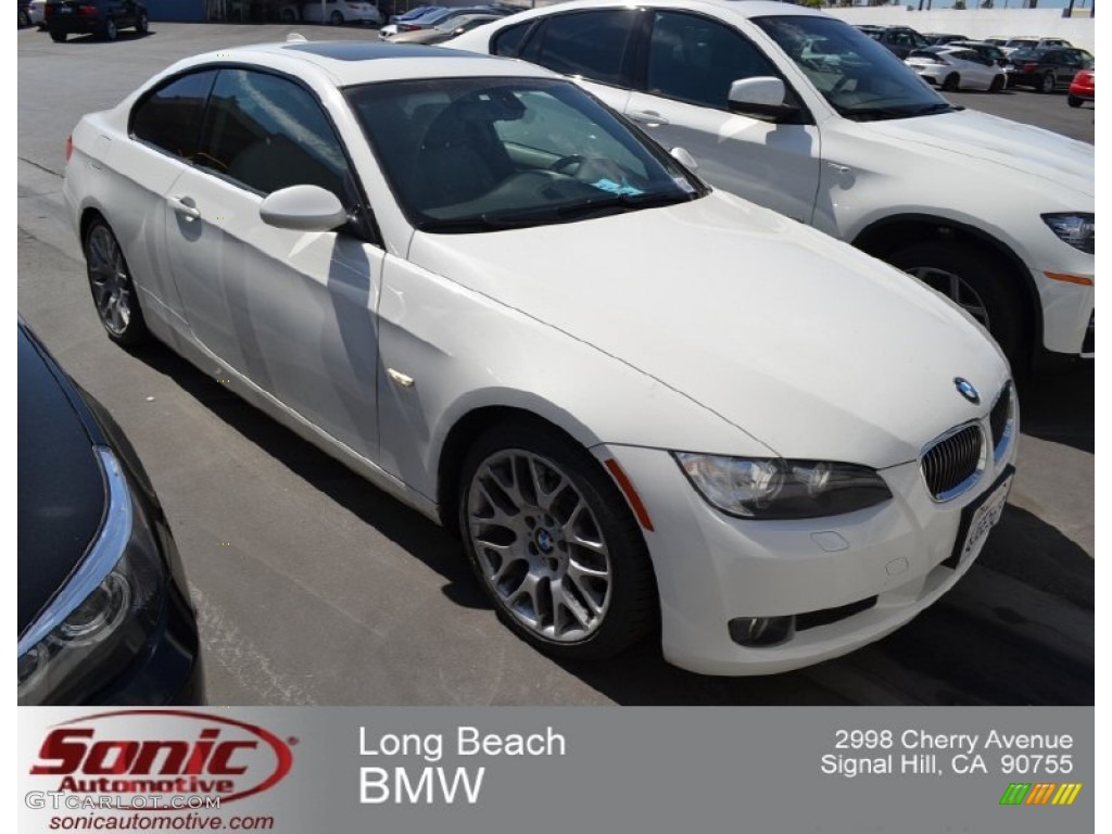 2009 3 Series 328i Coupe - Alpine White / Black photo #1