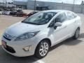 2011 Oxford White Ford Fiesta SEL Sedan  photo #9