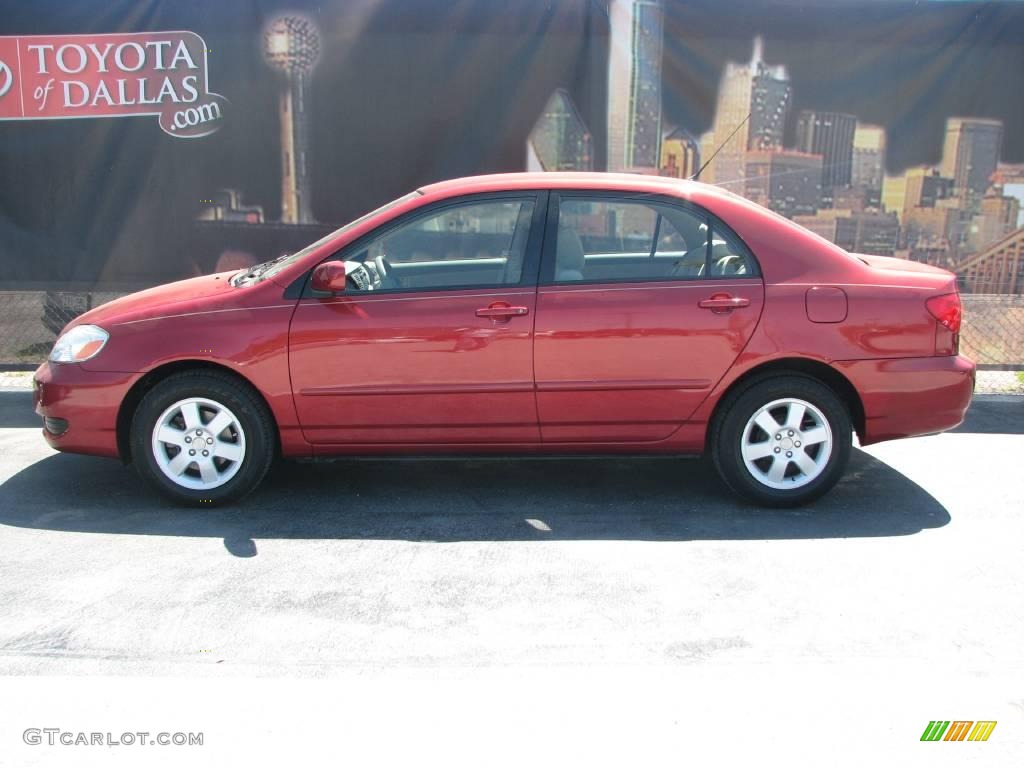 2005 Corolla LE - Impulse Red / Pebble Beige photo #1