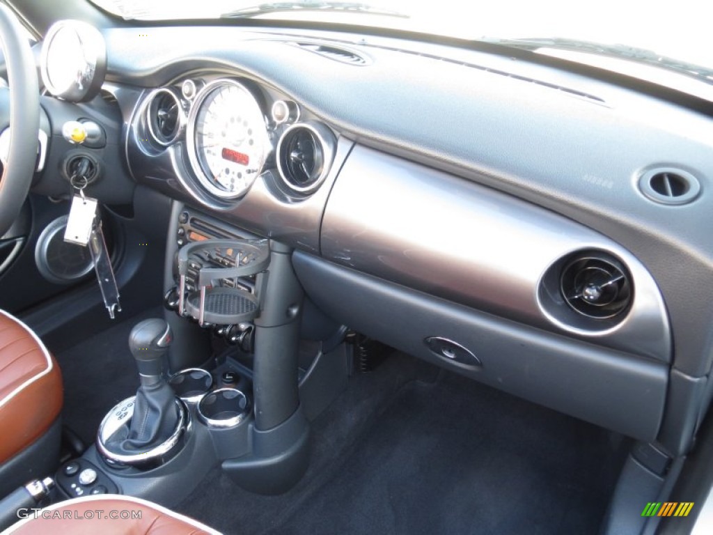 2008 Cooper S Convertible Sidewalk Edition - White Silver Metallic / Malt Brown English Leather photo #22