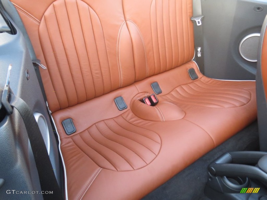 Malt Brown English Leather Interior 2008 Mini Cooper S Convertible Sidewalk Edition Photo #70296947