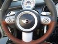 Malt Brown English Leather 2008 Mini Cooper S Convertible Sidewalk Edition Steering Wheel